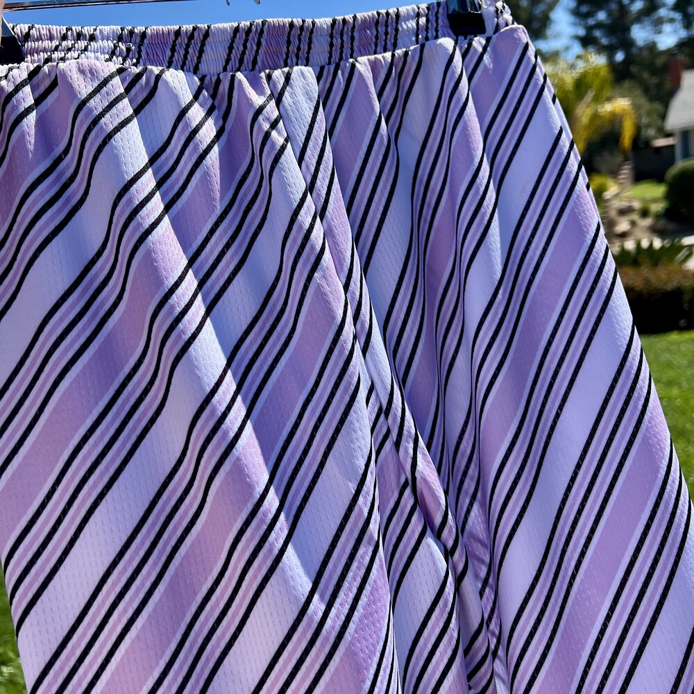 Maisie Wilen Contender Striped Jersey Flared Pants Lilac Size XS fits Small NWT - Picture 5 of 7